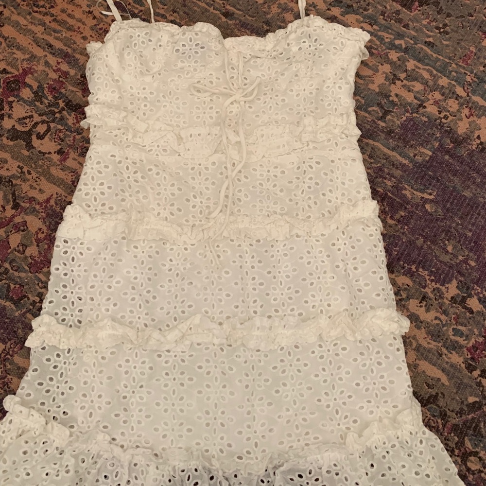 White lace dress
